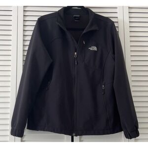 NORTH FACE Women's Apex Full Zip Softshell Jacket Black Size XL